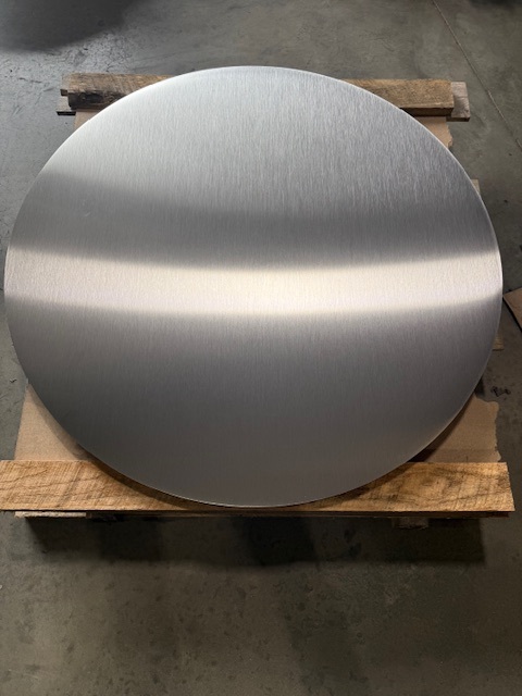 #4 Brush on 42” Diameter Stainless Disc Plate