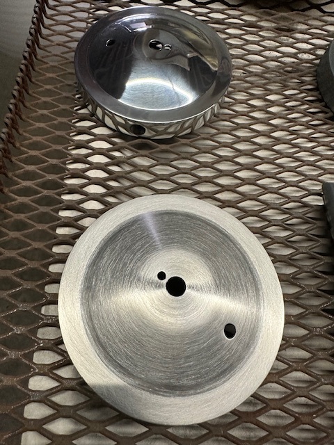 Photo of Spun #4 Brush in Front and Mirror #8 in Rear